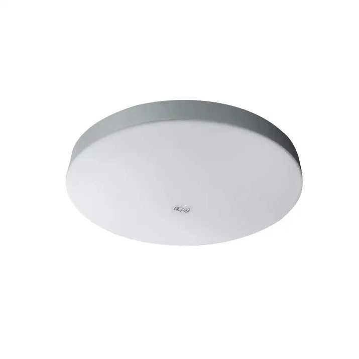 Round ceiling light.