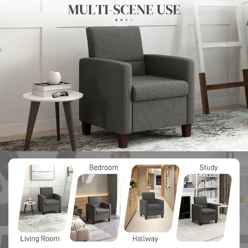 Fabric Accent Chair - sleek-selections
