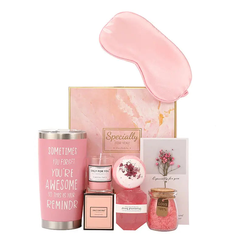 Pink gift set.