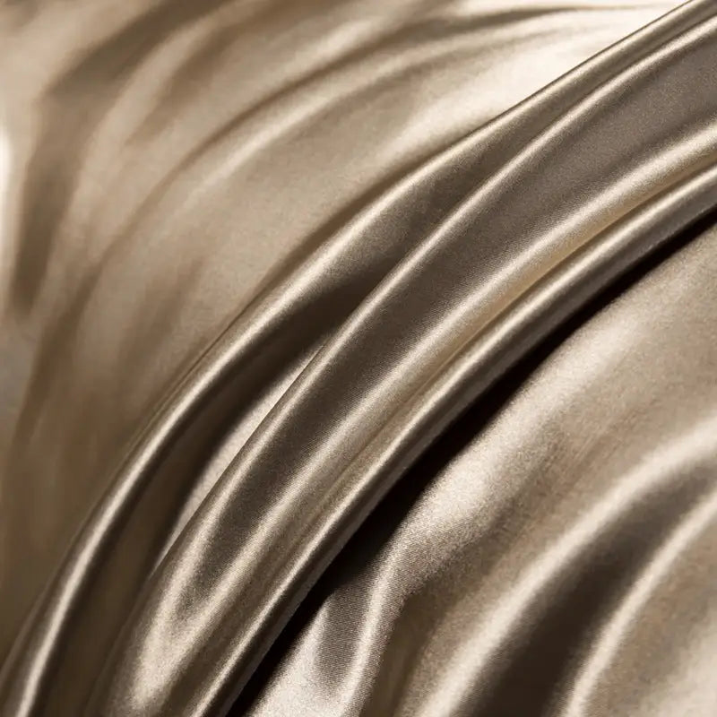 Wrinkled golden fabric.