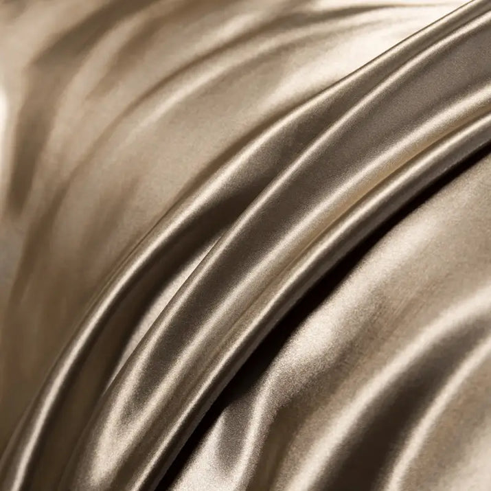 Wrinkled golden fabric.