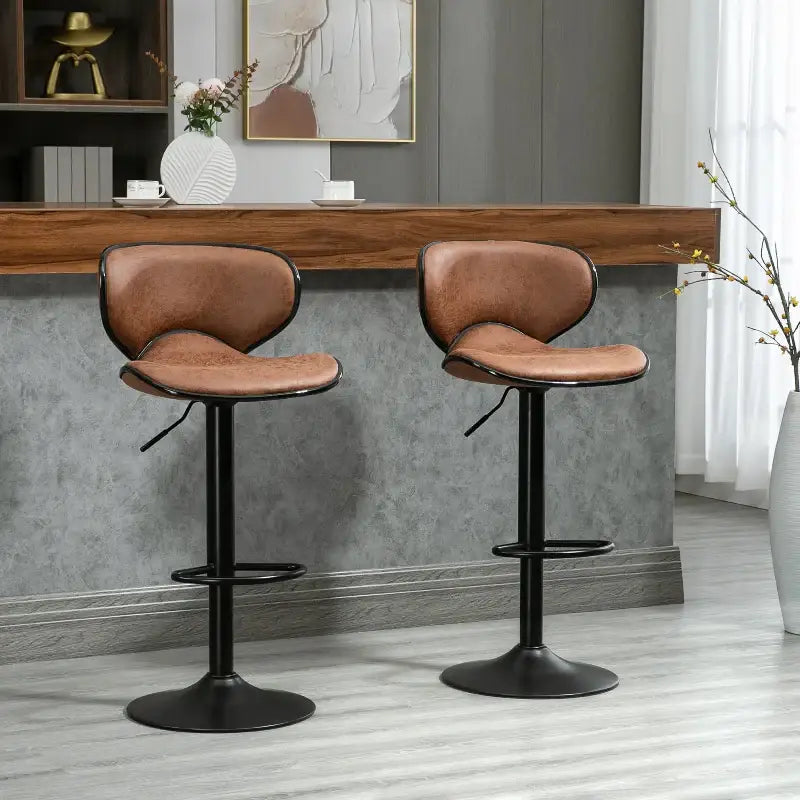 Vintage Microfiber Cloth Bar Stools - sleek-selections