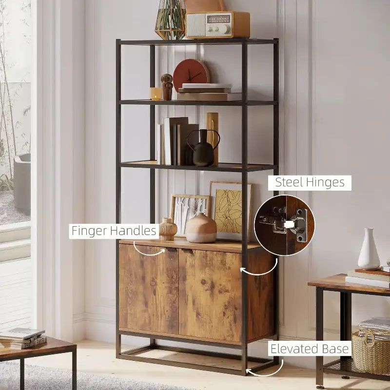 Industrial Bookshelf - sleek-selections