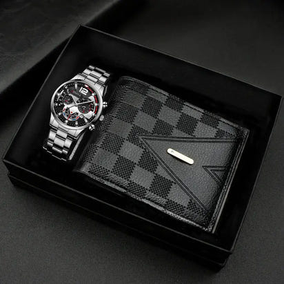 Watch and wallet gift set.