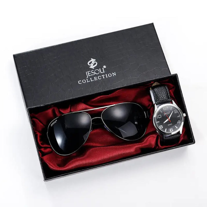 Men's Sunglasses and Watch Gift Set - sleek-selections