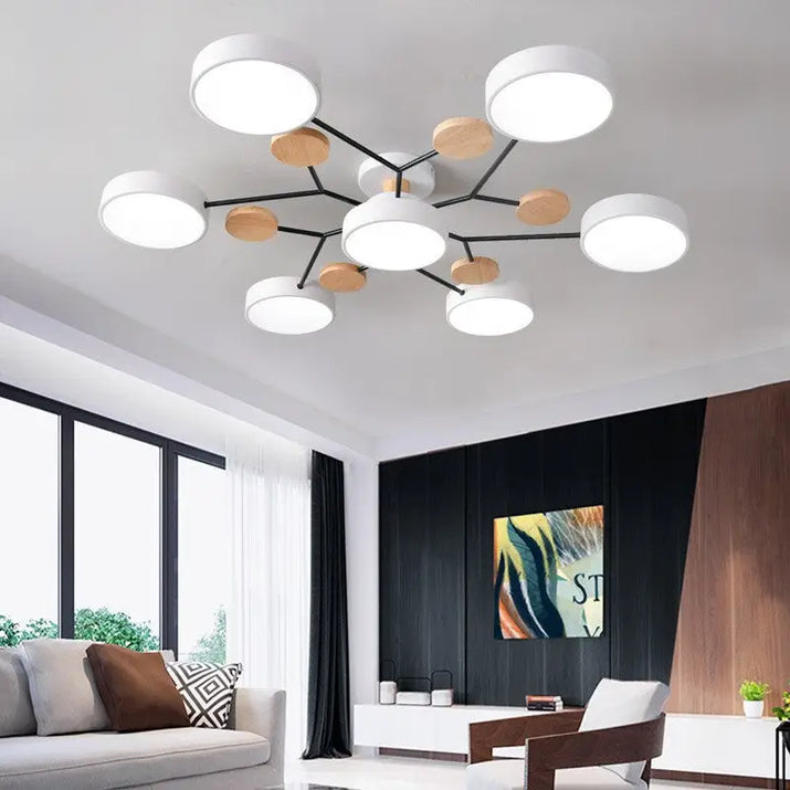 Modern ceiling light fixture.
