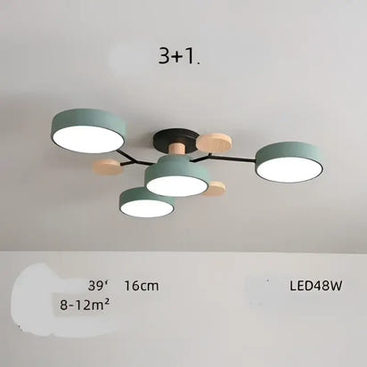 Modern ceiling light fixture.