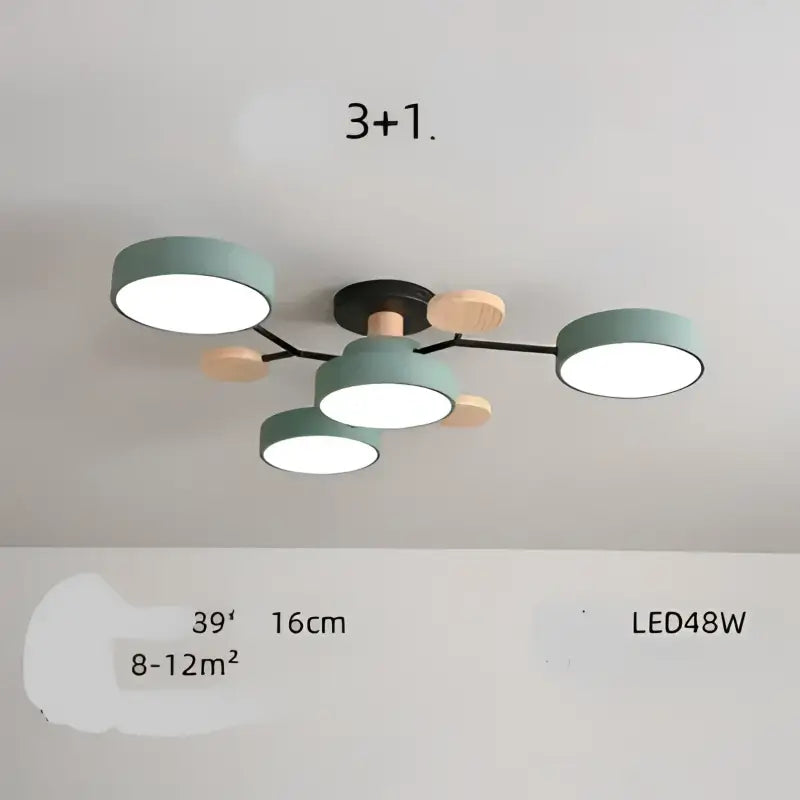 Modern ceiling light fixture.