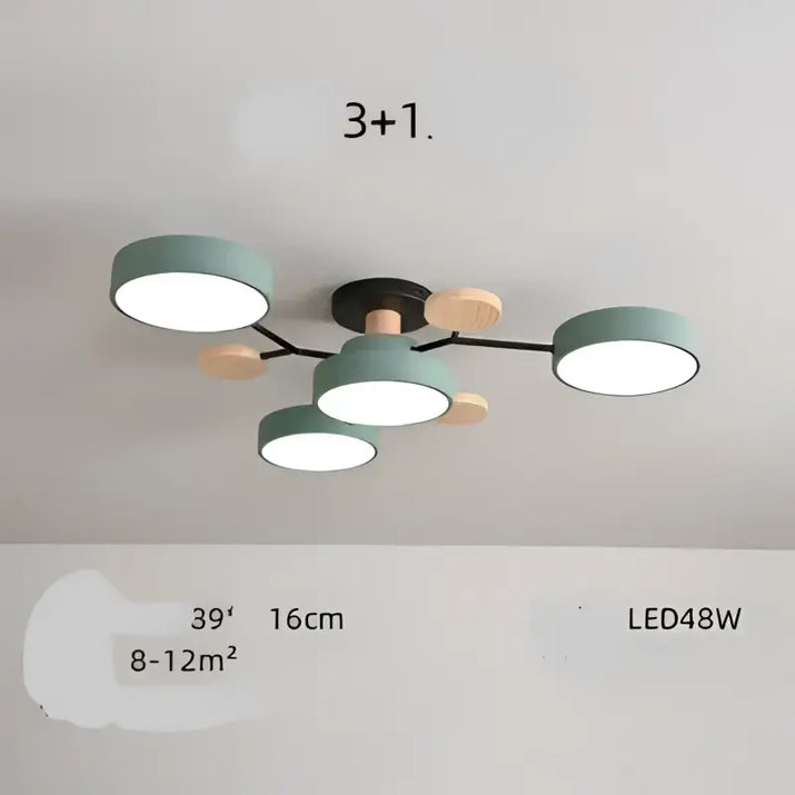 Modern ceiling light fixture.
