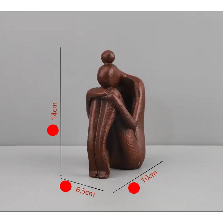 Modern Minimalist Time Character Ornaments - sleek-selections