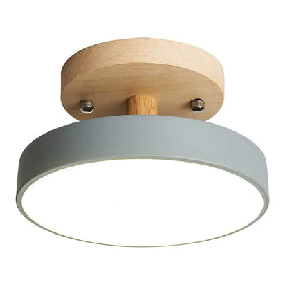 Round ceiling light fixture.