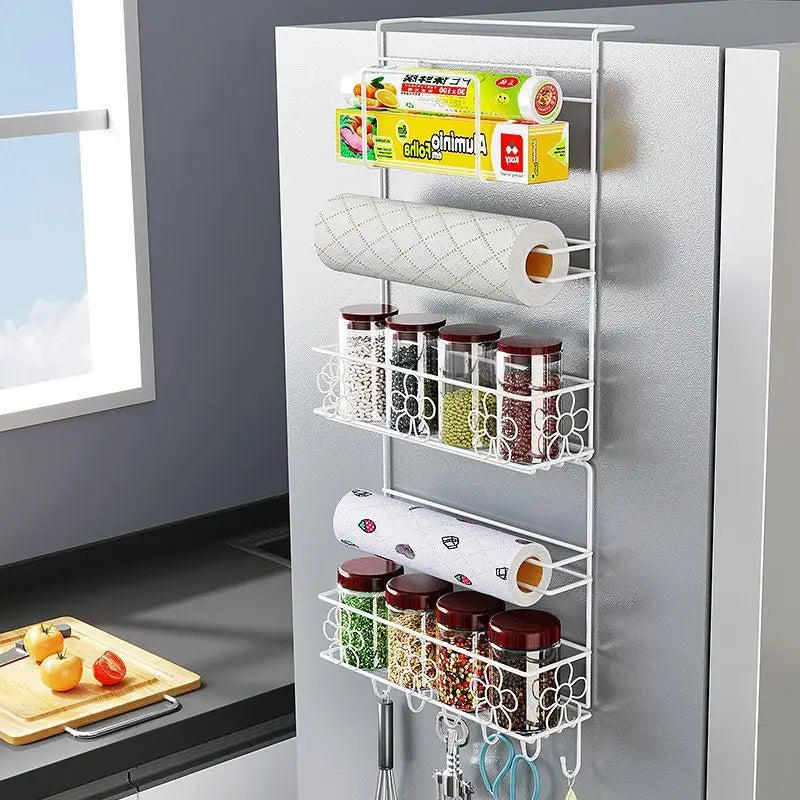 White over-the-door organizer.