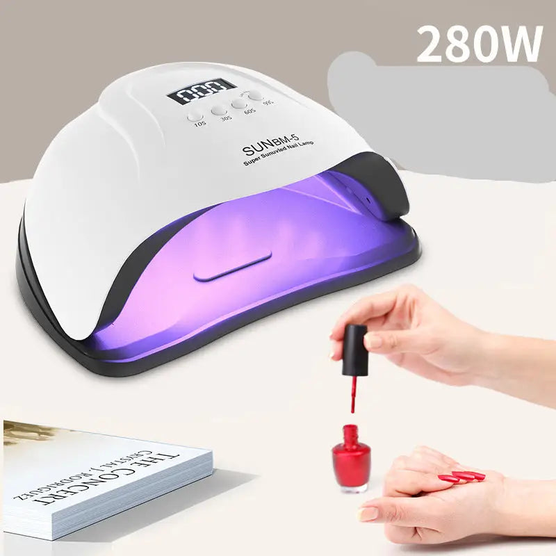 White nail lamp.