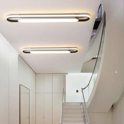 Modern oval ceiling lights.