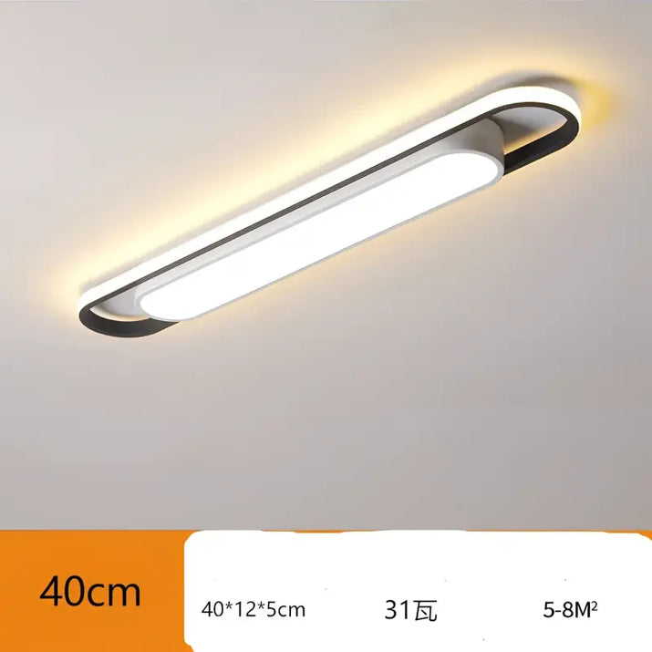 Rectangular LED ceiling light.