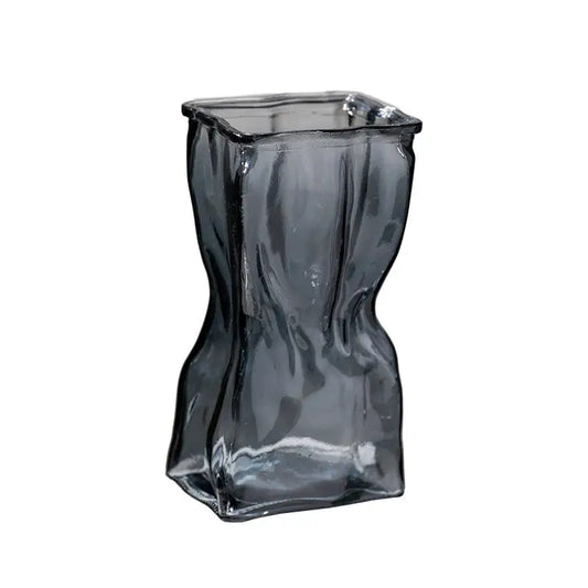 Nordic Style Glass Wavy Vase - sleek-selections