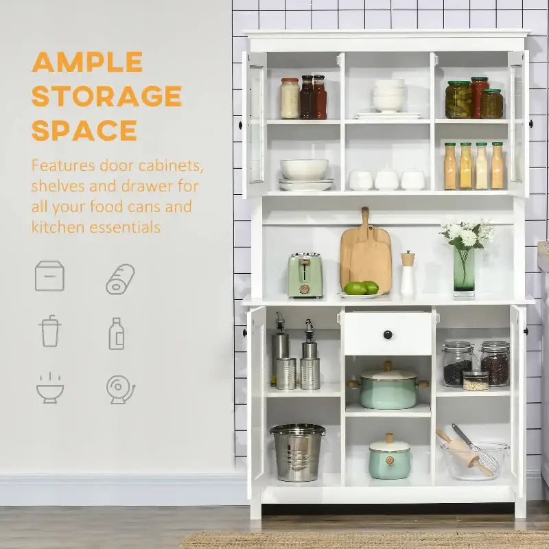 Kitchen Pantry Storage Cabinet - sleek-selections