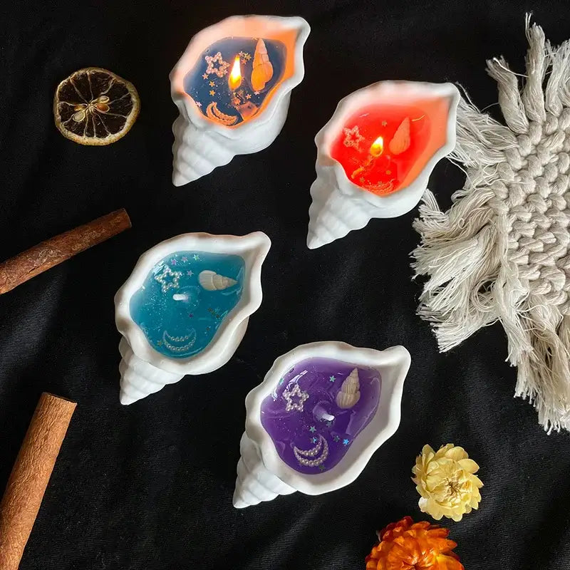 Ocean Wind Conch Aromatherapy Candle - sleek-selections