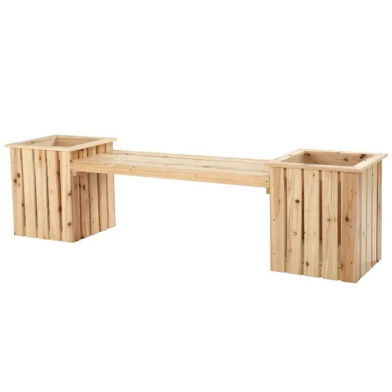 Wooden planter bench, a perfect addition for outdoor spaces and multifunctional outdoor furniture