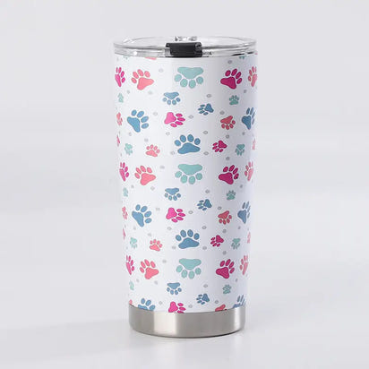 Paw Printp20oz Stainless Steel Ice Thermos Cup - sleek-selections