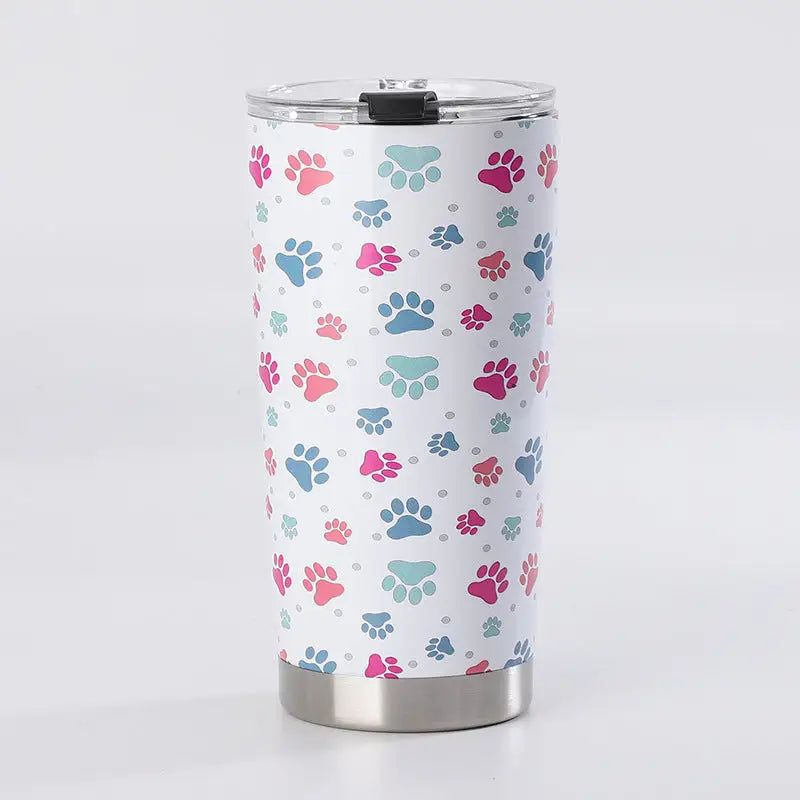 Paw Printp20oz Stainless Steel Ice Thermos Cup - sleek-selections