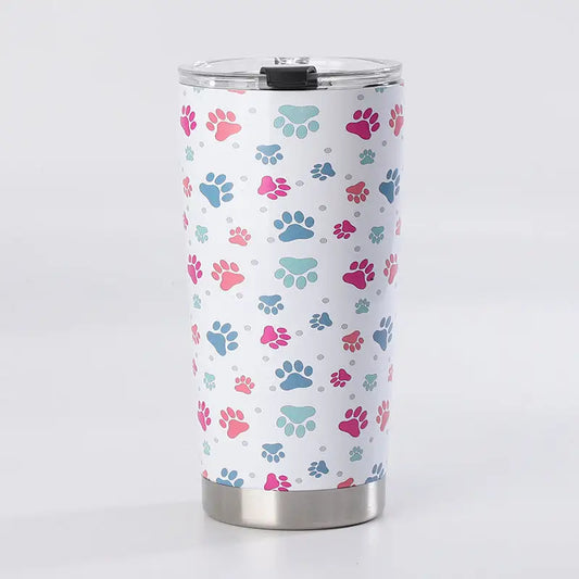 Paw Printp20oz Stainless Steel Ice Thermos Cup - sleek-selections