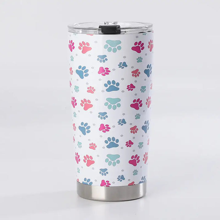 Paw Printp20oz Stainless Steel Ice Thermos Cup - sleek-selections