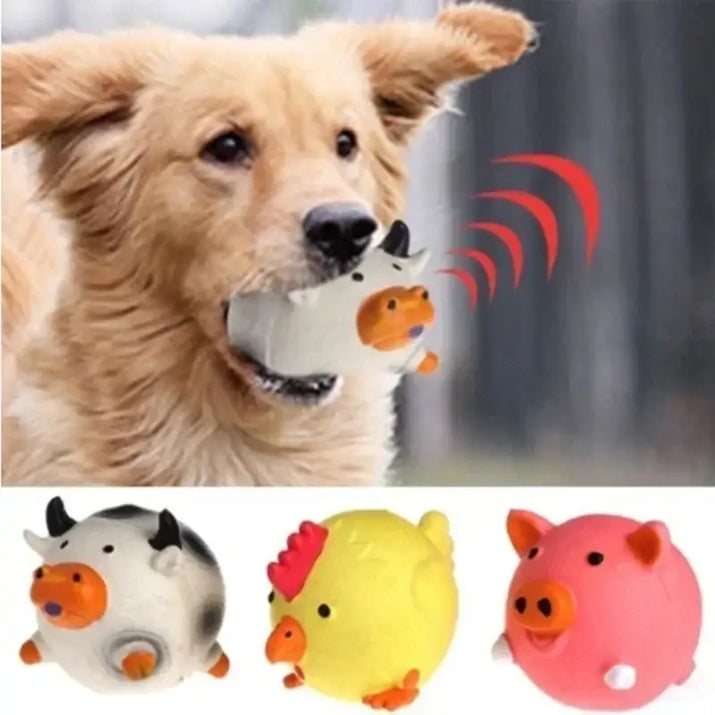 Dog toy animal squawkers for pet dog vocal play and entertainment