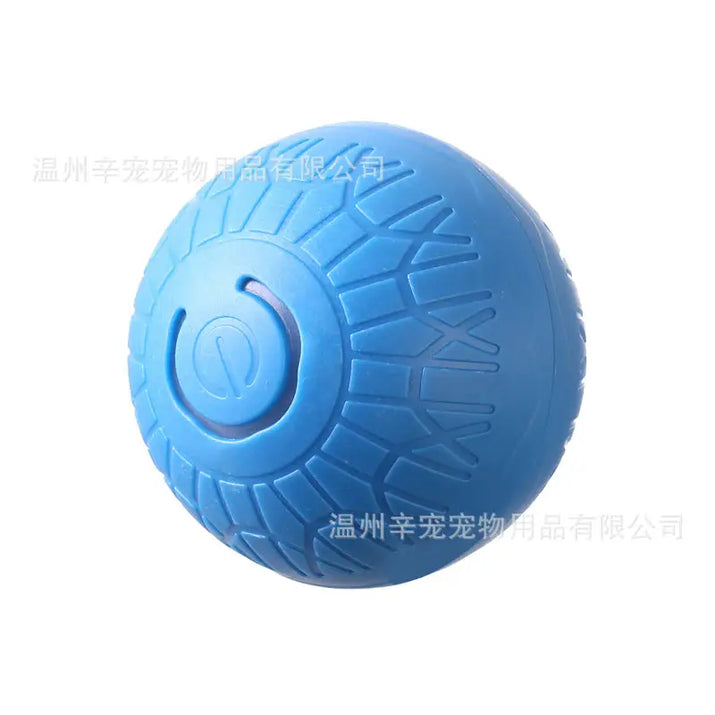 Blue textured pet electric gravitational jumping ball for energetic play