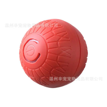 Red textured rubber ball for Pet Electric Gravitational Jumping Ball with electric charge