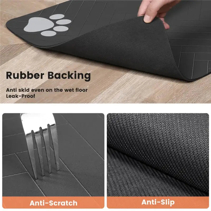 Non-slip leak-proof Pet Feeding Mat for easy and clean pet feeding sessions