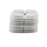 Stacked Pet Fountain Filters cartridges for clean water and fresh drinking experience