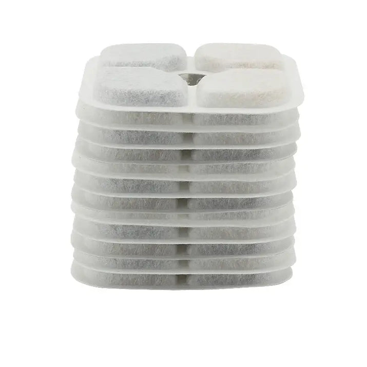 Stacked Pet Fountain Filters water filter cartridges for clean, fresh pet fountain filters