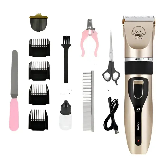 Pet hair shaver trimming grooming tool for pesky pets with professional grooming results