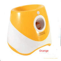 Orange and white Pet Tennis Pitching Ball Machine for dogs tennis pitching ball training