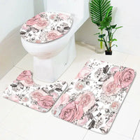 Floral bathroom set.