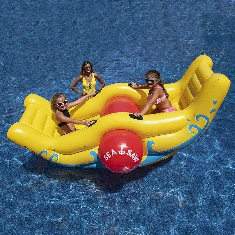 Inflatable seesaw pool inflatable toy for kids in the Pool Inflatable Seesaw product