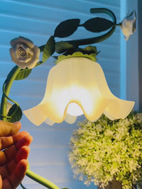 Flower Pastoral Style Bedside Lamp