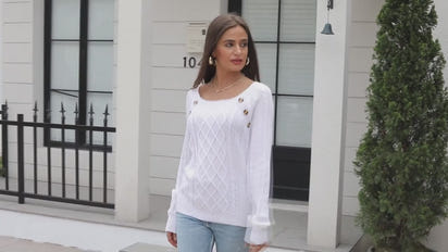 Twist Knitted Pullover Sweater