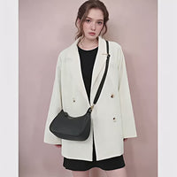 Solid Color Commuter Crossbody Bag