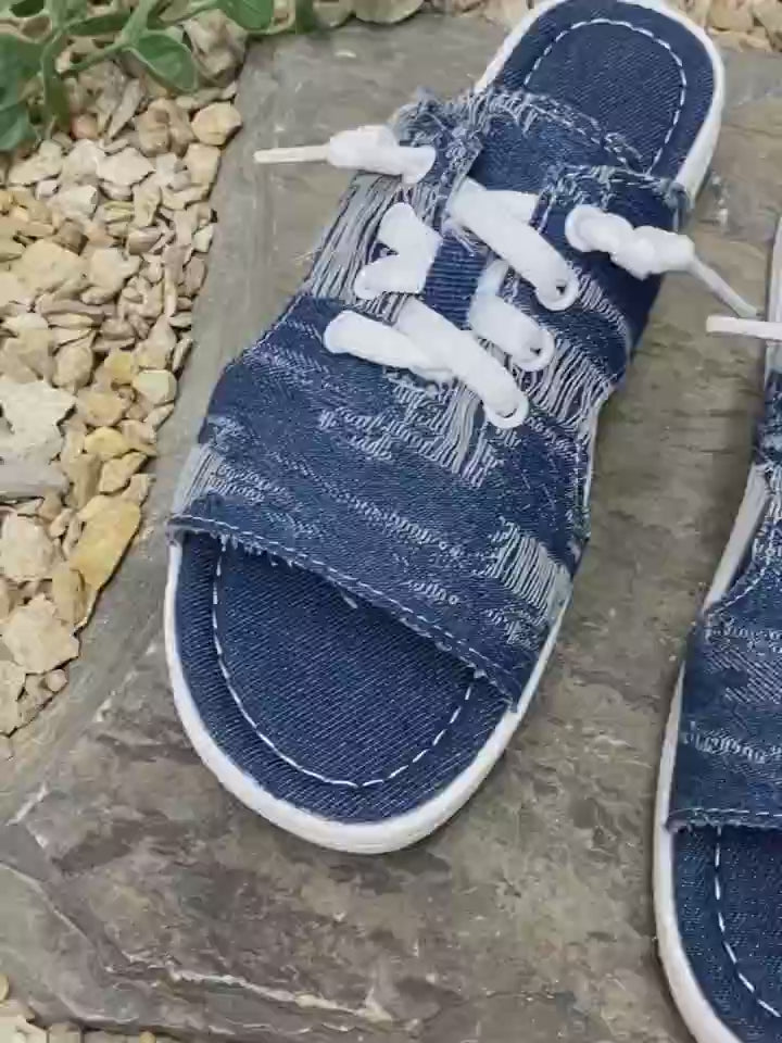 Flat Canvas Sandals