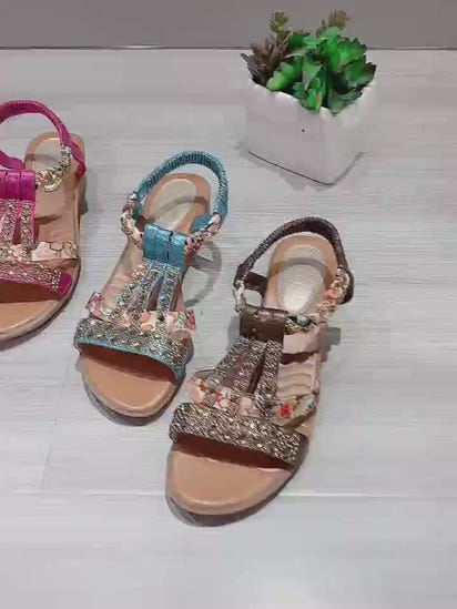 Bohemian Rhinestone Sandals
