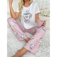Coffee-themed pajama set.