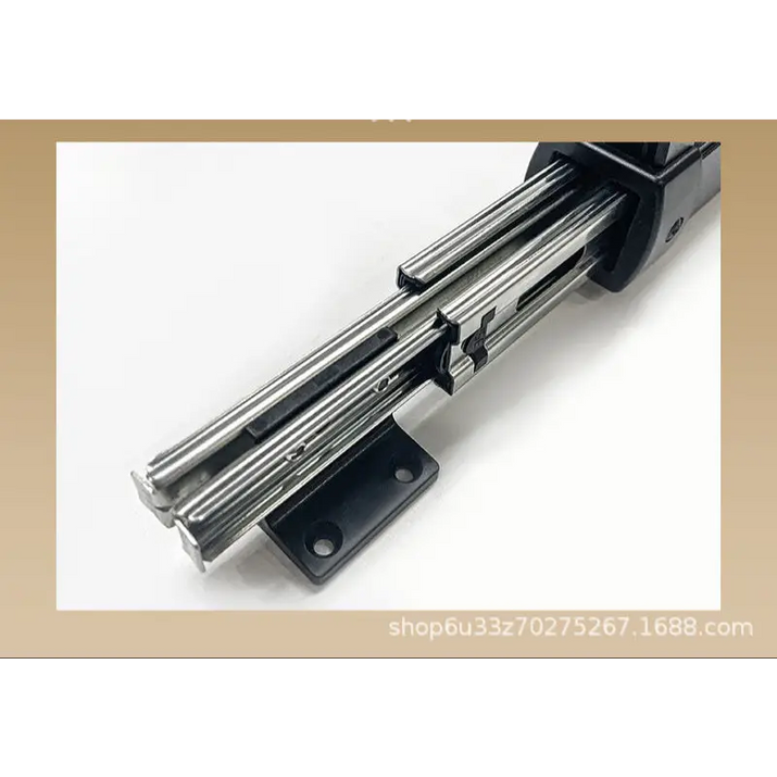 Telescopic drawer slide.