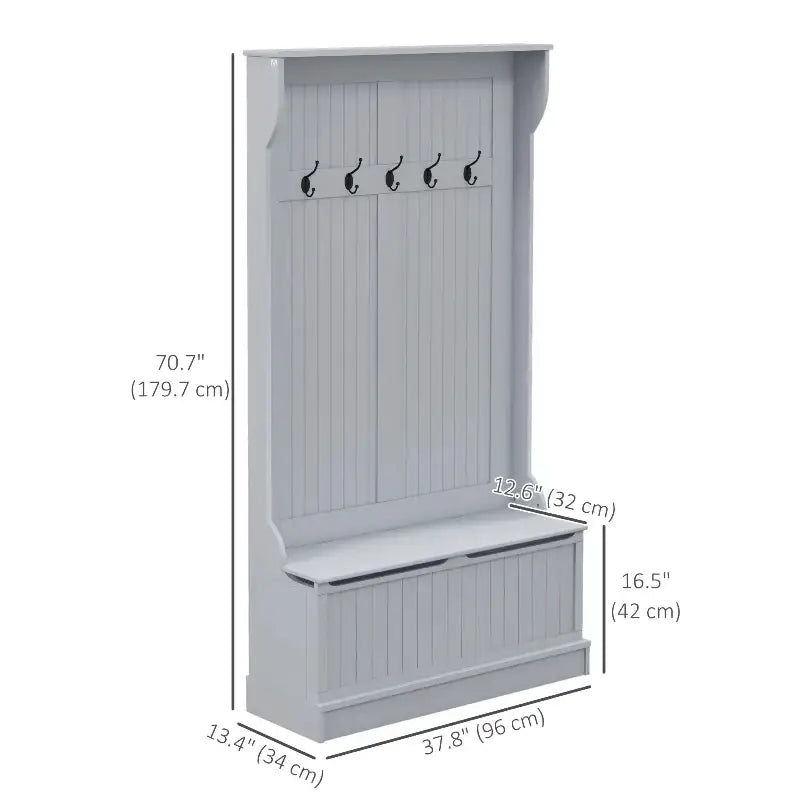 3-in-1 Hall Tree Bench - sleek-selections