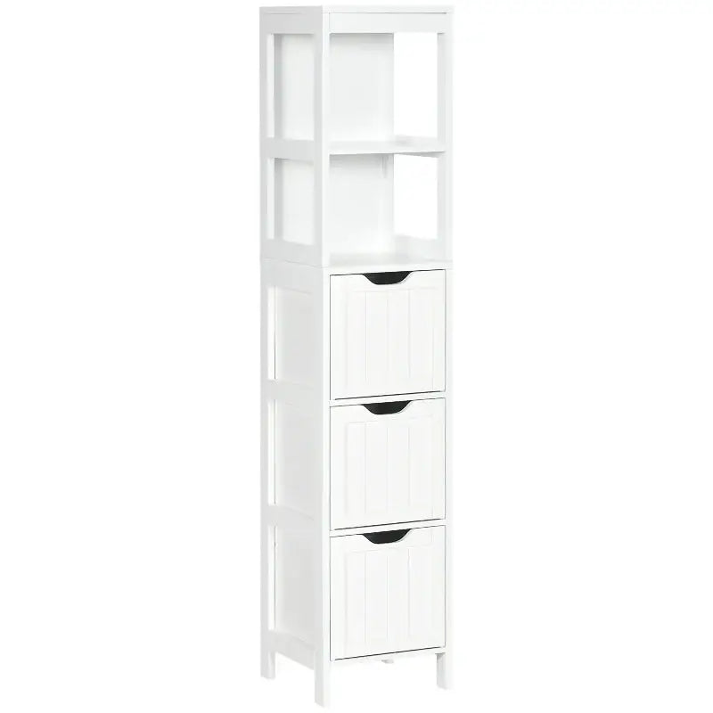 Narrow Bathroom Cabinet with Drawers - sleek-selections
