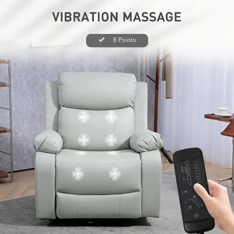 PU Leather Reclining Chair - sleek-selections