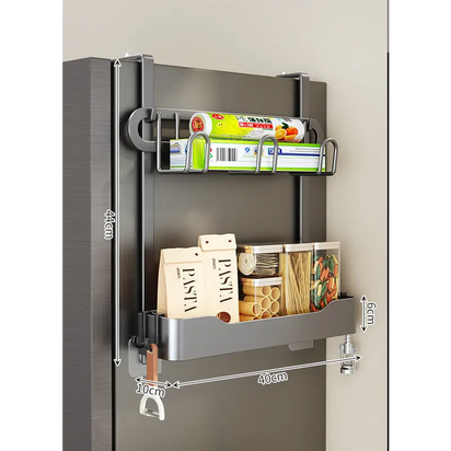 Refrigerator Side Magnetic Multi-Functional Storage Racks - sleek-selections
