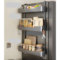 Refrigerator Side Magnetic Multi-Functional Storage Racks - sleek-selections
