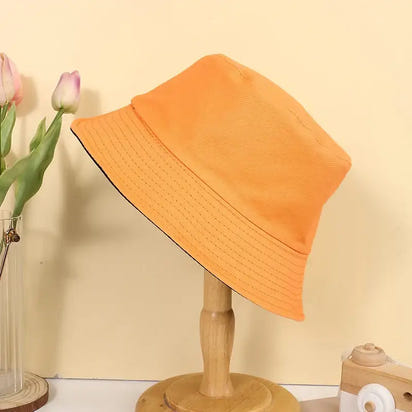 Reversible  Unisex solid color double-sided fisherman hat - sleek-selections